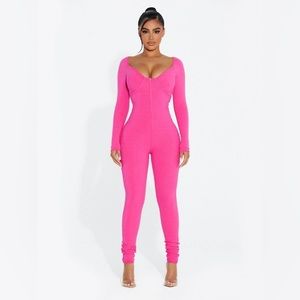 Naked Wardrobe Snatched Bustier Jumpsuit